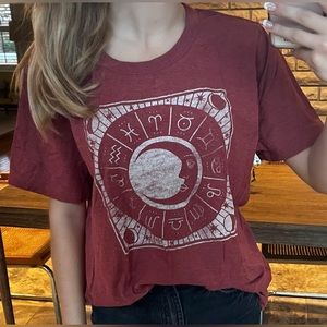 Red astrology T-shirt